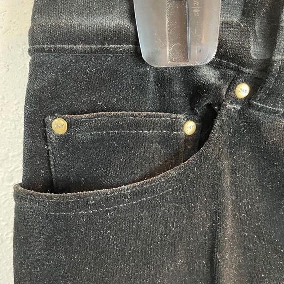 Jones New York Signature Black Velour Jeans EUC - Picture 4 of 8